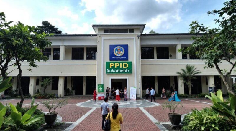 Gedung PPID Sukamentri di Garut Kota.